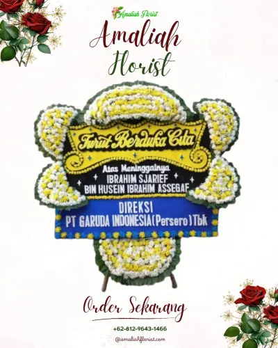 Papan Bunga Duka di Cibogo